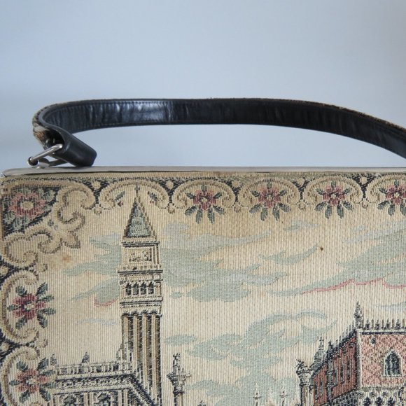 1950s La Marquise Italian Tapestry Purse - Picture 4 of 11